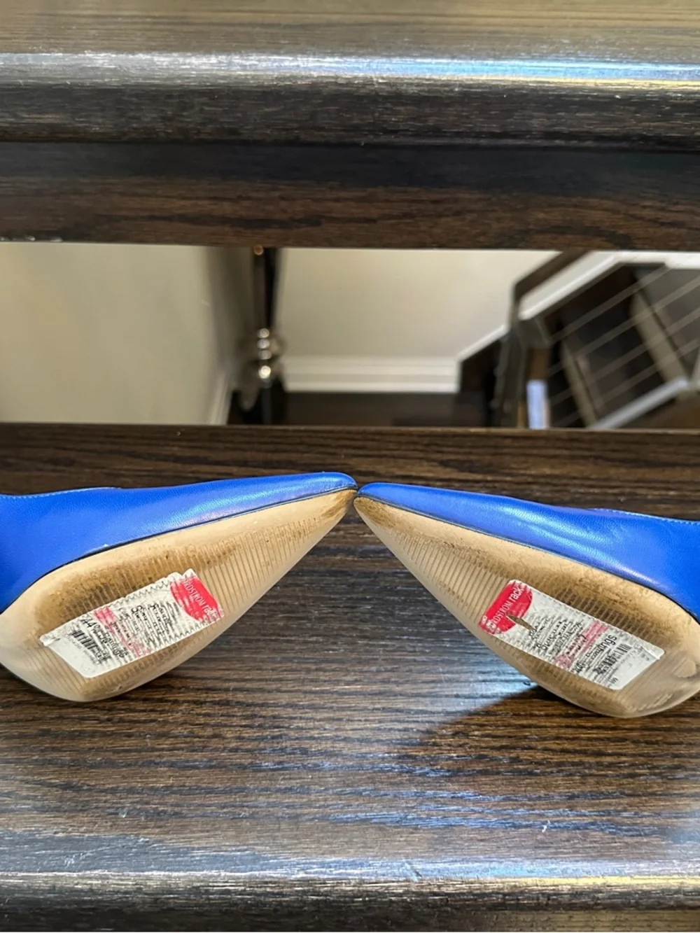 Guess Royal Blue Patent Pointed Toe Pumps - Picture 3 of 5